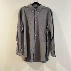 Lauren Ralph Lauren 100% Cotton Black & White Mens button down shirt, 16.5 34/35